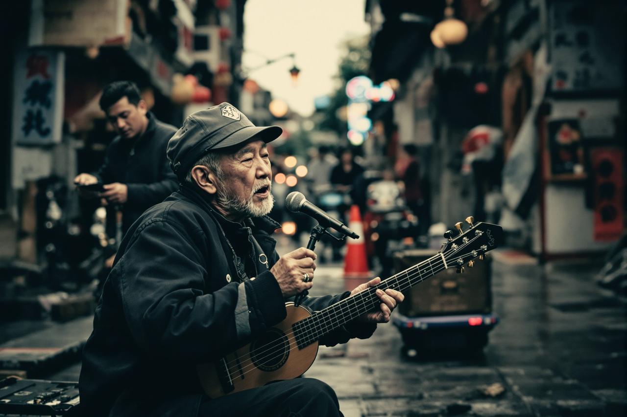 某老牌歌手的沉浮录：曾经比肩天王，如今街头卖唱